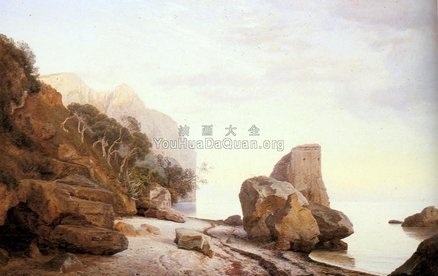 Rocks Along the Shore - 杰纳斯·安德烈斯·巴索林·拉·库尔